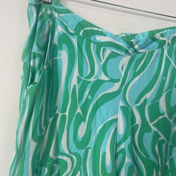 Lilly Pulitzer Cambridge Groovy Wide Leg Pants L - Picture 2 of 8